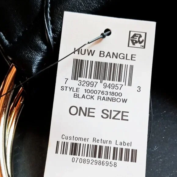 INC International Concepts Huw Gold Bangle Black Leather Jeweled Crossbody NWT - Picture 10 of 16